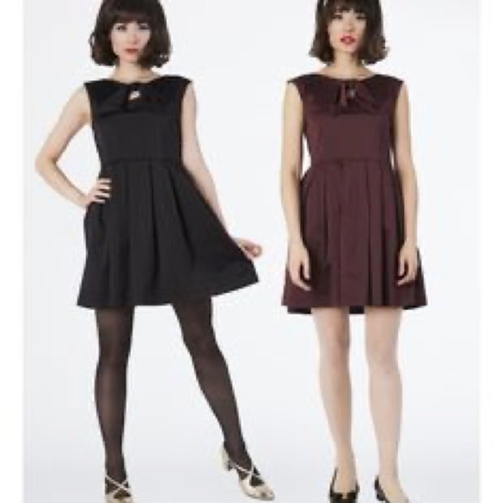 Chic Black and Burgundy Dresses